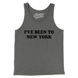 I've Been To New York Men/Unisex Tank Top-Grey TriBlend-Allegiant Goods Co. Vintage Sports Apparel