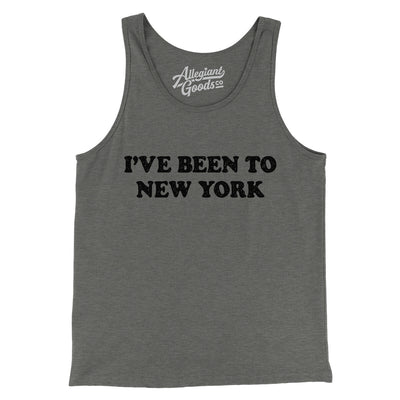 I've Been To New York Men/Unisex Tank Top-Grey TriBlend-Allegiant Goods Co. Vintage Sports Apparel