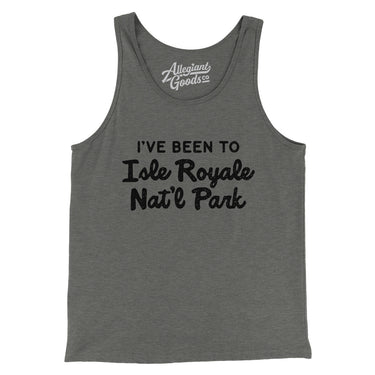 I've Been To Isle Royale National Park Men/Unisex Tank Top-Allegiant Goods Co. Vintage Sports Apparel