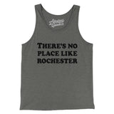There's No Place Like Rochester Men/Unisex Tank Top-Grey TriBlend-Allegiant Goods Co. Vintage Sports Apparel