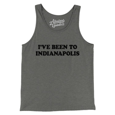 I've Been To Indianapolis Men/Unisex Tank Top-Allegiant Goods Co. Vintage Sports Apparel