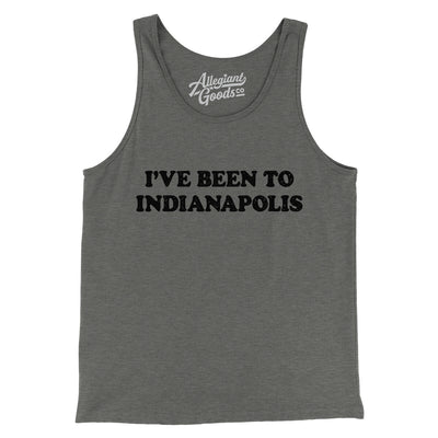 I've Been To Indianapolis Men/Unisex Tank Top-Grey TriBlend-Allegiant Goods Co. Vintage Sports Apparel