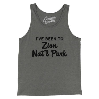 I've Been To Zion National Park Men/Unisex Tank Top-Allegiant Goods Co. Vintage Sports Apparel
