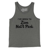 I've Been To Zion National Park Men/Unisex Tank Top-Grey TriBlend-Allegiant Goods Co. Vintage Sports Apparel