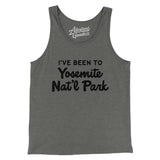 I've Been To Yosemite National Park Men/Unisex Tank Top-Grey TriBlend-Allegiant Goods Co. Vintage Sports Apparel