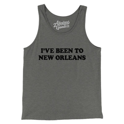 I've Been To New Orleans Men/Unisex Tank Top-Grey TriBlend-Allegiant Goods Co. Vintage Sports Apparel