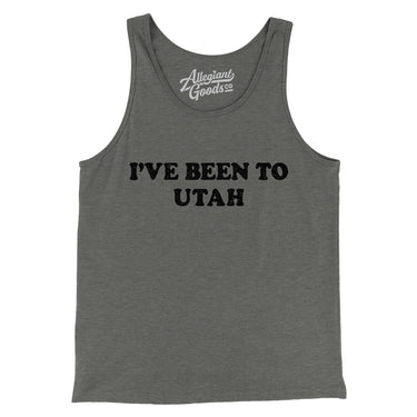 I've Been To Utah Men/Unisex Tank Top-Grey TriBlend-Allegiant Goods Co. Vintage Sports Apparel