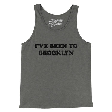 I've Been To Brooklyn Men/Unisex Tank Top-Grey TriBlend-Allegiant Goods Co. Vintage Sports Apparel