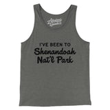 I've Been To Shenandoah National Park Men/Unisex Tank Top-Grey TriBlend-Allegiant Goods Co. Vintage Sports Apparel