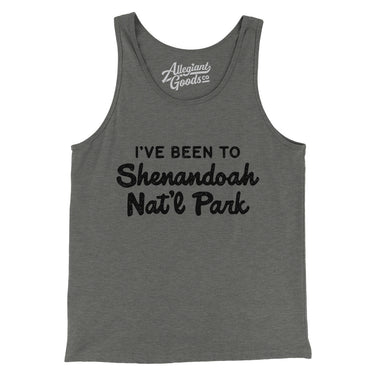 I've Been To Shenandoah National Park Men/Unisex Tank Top-Grey TriBlend-Allegiant Goods Co. Vintage Sports Apparel