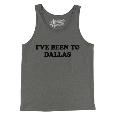 I've Been To Dallas Men/Unisex Tank Top-Allegiant Goods Co. Vintage Sports Apparel