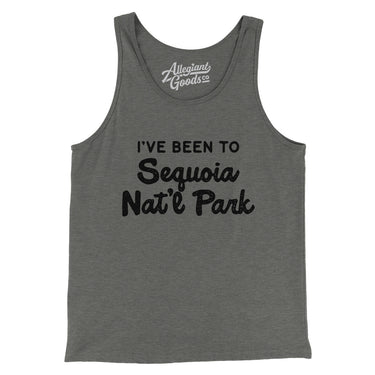 I've Been To Sequoia National Park Men/Unisex Tank Top-Grey TriBlend-Allegiant Goods Co. Vintage Sports Apparel