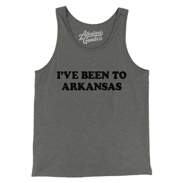 I've Been To Arkansas Men/Unisex Tank Top-Allegiant Goods Co. Vintage Sports Apparel