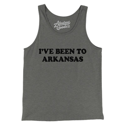 I've Been To Arkansas Men/Unisex Tank Top-Grey TriBlend-Allegiant Goods Co. Vintage Sports Apparel