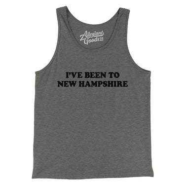 I've Been To New Hampshire Men/Unisex Tank Top-Grey TriBlend-Allegiant Goods Co. Vintage Sports Apparel