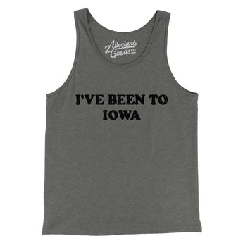 I've Been To Iowa Men/Unisex Tank Top-Allegiant Goods Co. Vintage Sports Apparel