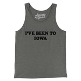I've Been To Iowa Men/Unisex Tank Top-Grey TriBlend-Allegiant Goods Co. Vintage Sports Apparel