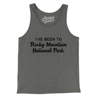 I've Been To Rocky Mountain National Park Men/Unisex Tank Top-Grey TriBlend-Allegiant Goods Co. Vintage Sports Apparel