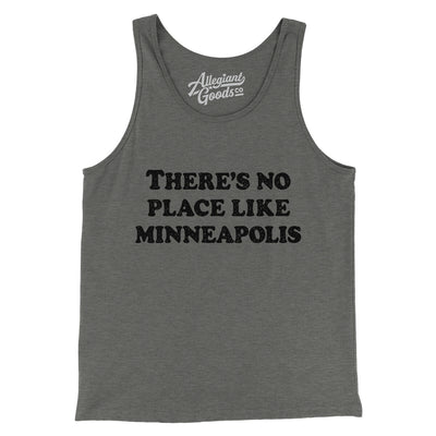 There's No Place Like Minneapolis Men/Unisex Tank Top-Grey TriBlend-Allegiant Goods Co. Vintage Sports Apparel