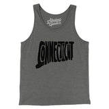 Connecticut State Shape Text Men/Unisex Tank Top-Allegiant Goods Co. Vintage Sports Apparel