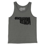 Oklahoma State Shape Text Men/Unisex Tank Top-Allegiant Goods Co. Vintage Sports Apparel