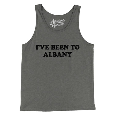 I've Been To Albany Men/Unisex Tank Top-Allegiant Goods Co. Vintage Sports Apparel