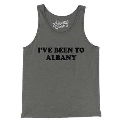 I've Been To Albany Men/Unisex Tank Top-Grey TriBlend-Allegiant Goods Co. Vintage Sports Apparel