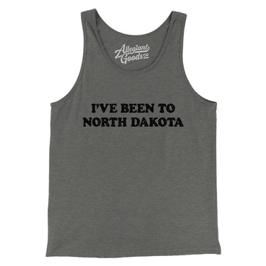 I've Been To North Dakota Men/Unisex Tank Top-Allegiant Goods Co. Vintage Sports Apparel