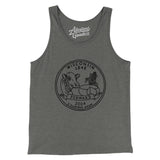 Wisconsin State Quarter Men/Unisex Tank Top-Allegiant Goods Co. Vintage Sports Apparel