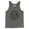 Wisconsin State Quarter Men/Unisex Tank Top-Grey TriBlend-Allegiant Goods Co. Vintage Sports Apparel