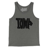 Iowa State Shape Text Men/Unisex Tank Top-Allegiant Goods Co. Vintage Sports Apparel
