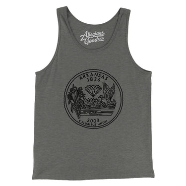 Arkansas State Quarter Men/Unisex Tank Top-Allegiant Goods Co. Vintage Sports Apparel