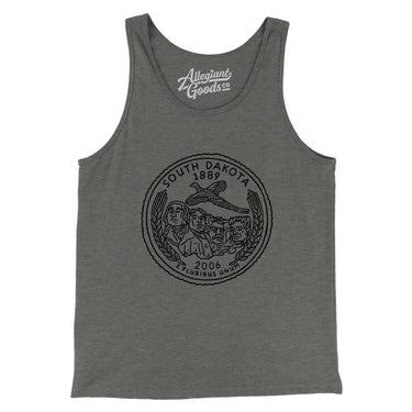 South Dakota State Quarter Men/Unisex Tank Top-Allegiant Goods Co. Vintage Sports Apparel