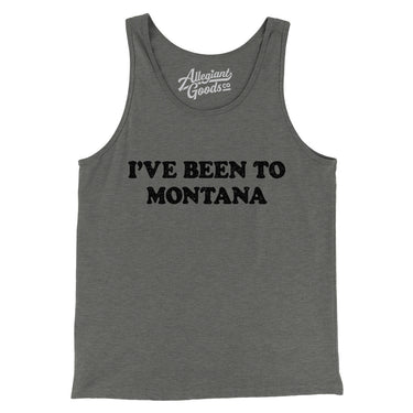 I've Been To Montana Men/Unisex Tank Top-Grey TriBlend-Allegiant Goods Co. Vintage Sports Apparel