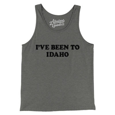 I've Been To Idaho Men/Unisex Tank Top-Grey TriBlend-Allegiant Goods Co. Vintage Sports Apparel