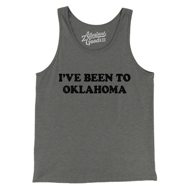 I've Been To Oklahoma Men/Unisex Tank Top-Allegiant Goods Co. Vintage Sports Apparel
