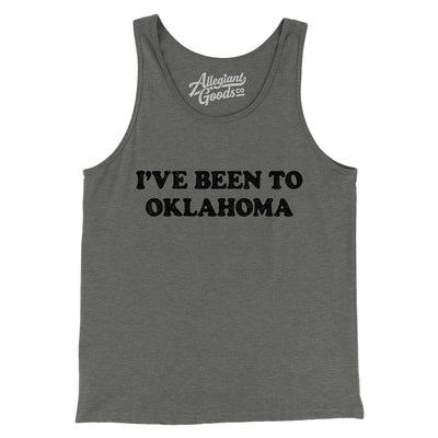 I've Been To Oklahoma Men/Unisex Tank Top-Grey TriBlend-Allegiant Goods Co. Vintage Sports Apparel