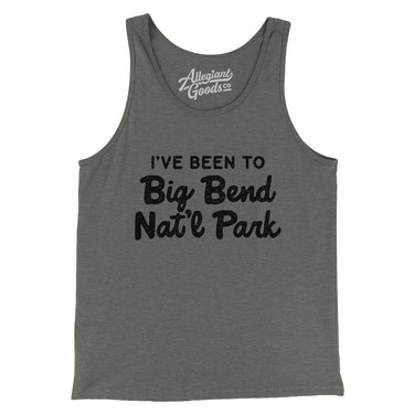 I've Been To Big Bend National Park Men/Unisex Tank Top-Allegiant Goods Co. Vintage Sports Apparel