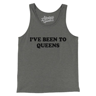 I've Been To Queens Men/Unisex Tank Top-Grey TriBlend-Allegiant Goods Co. Vintage Sports Apparel