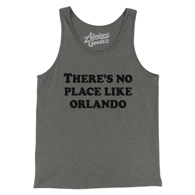 There's No Place Like Orlando Men/Unisex Tank Top-Grey TriBlend-Allegiant Goods Co. Vintage Sports Apparel