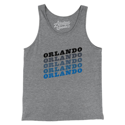 Orlando Vintage Repeat Men/Unisex Tank Top-Grey TriBlend-Allegiant Goods Co. Vintage Sports Apparel