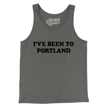 I've Been To Portland Men/Unisex Tank Top-Allegiant Goods Co. Vintage Sports Apparel