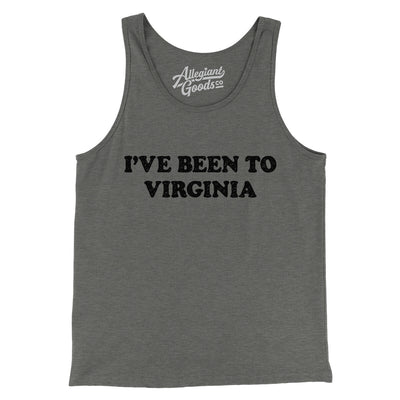 I've Been To Virginia Men/Unisex Tank Top-Grey TriBlend-Allegiant Goods Co. Vintage Sports Apparel