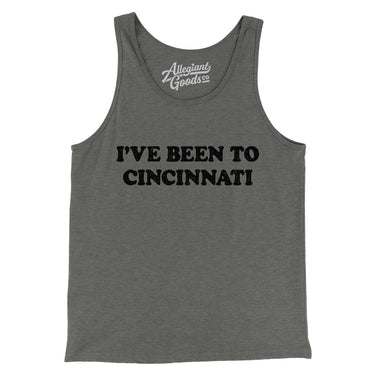 I've Been To Cincinnati Men/Unisex Tank Top-Allegiant Goods Co. Vintage Sports Apparel