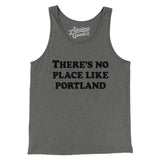 There's No Place Like Portland Men/Unisex Tank Top-Grey TriBlend-Allegiant Goods Co. Vintage Sports Apparel