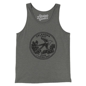 Oklahoma State Quarter Men/Unisex Tank Top-Allegiant Goods Co. Vintage Sports Apparel