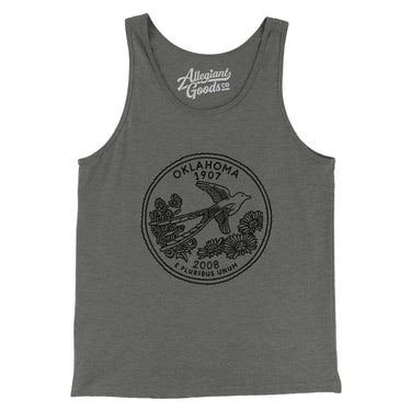 Oklahoma State Quarter Men/Unisex Tank Top-Allegiant Goods Co. Vintage Sports Apparel