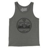 Utah State Quarter Men/Unisex Tank Top-Grey TriBlend-Allegiant Goods Co. Vintage Sports Apparel