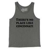 There's No Place Like Cincinnati Men/Unisex Tank Top-Grey TriBlend-Allegiant Goods Co. Vintage Sports Apparel