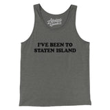 I've Been To Staten Island Men/Unisex Tank Top-Grey TriBlend-Allegiant Goods Co. Vintage Sports Apparel